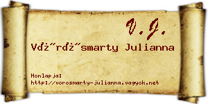 Vörösmarty Julianna névjegykártya