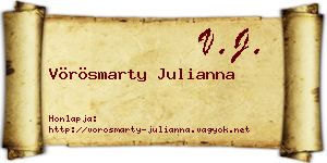 Vörösmarty Julianna névjegykártya