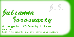 julianna vorosmarty business card