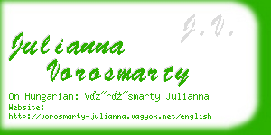 julianna vorosmarty business card